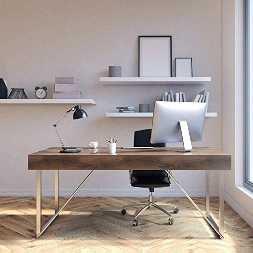BEIGOO Transparent Vinilo Alfombrilla,PVC Plástico para Pisos De Madera No Tóxico Sin Olor Antideslizante Protector Suelo Doméstica Alfombrilla Protectora-1.0mm-90x160cm(35x63inch)