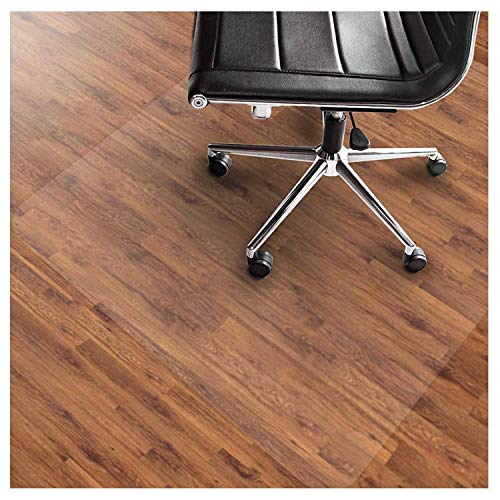 BEIGOO Transparent Vinilo Alfombrilla,PVC Plástico para Pisos De Madera No Tóxico Sin Olor Antideslizante Protector Suelo Doméstica Alfombrilla Protectora-1.0mm-90x160cm(35x63inch)