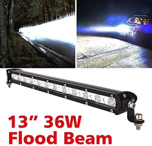 BeiLan 13 Inch 36W Cree LED Luz de Trabajo Cree LED Light Bar Offroad Car Trucks Luz de inundación Conducción LED Faros Luz Auto Camión Campo a Través del Coches Barco