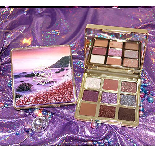 Beito 1PC Pro gama de colores brillo mate de sombra de ojos 9 colores super pigmentadas ojos en polvo suave textura cremosa blendable sombra de ojos maquillaje de la gama Larga Duración (1)