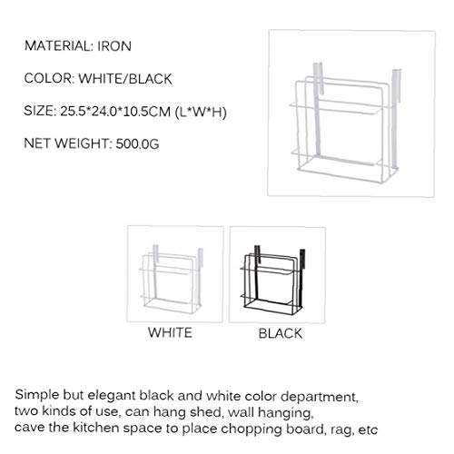 Beito Almacenamiento Poyo Tapa Estante de la Puerta Que cuelga del Metal del sostenedor de la Placa Soporte Platos Pan Tabla de Cortar de Cocina Escurridor Organizador