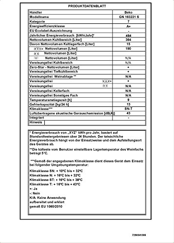 Beko GN 163221 S - Frigorífico side-by-side (Integrado, Plata, Puerta americana, 630 L, SN, T, 43 Db)