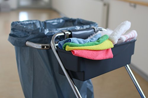 BELLANET - Cesta para carro de limpieza, accesorios para toallas, productos químicos, mopas de plástico estable, 1 unidad
