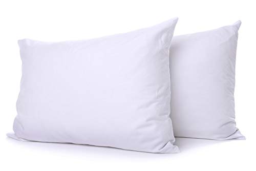 Bellavista Home Pack de 2 Almohadas de Fibra 50x80 cm, Calidad Profesional Hotel, Firmeza Media-Baja, Altura 16 cm, (Todas Las Medidas).
