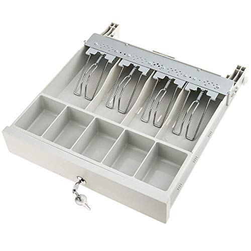 BeMatik - Cajón portamonedas Beige automático RJ11 para Impresora TPV POS para Billetes y Monedas