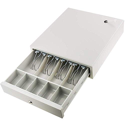 BeMatik - Cajón portamonedas Beige automático RJ11 para Impresora TPV POS para Billetes y Monedas