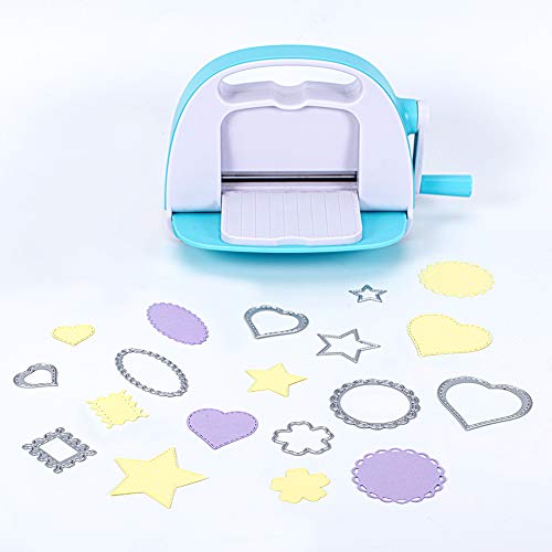 BENECREAT 6 Sets Troquel Metal para Scrapbooking Álbum de Corte Artesanía de Papel DIY - Redondo, Cuadrado, Rectangulo, Corazon, Flor