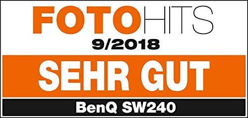 BenQ SW240 - Monitor para fotógrafos de 24.1" WUXGA (1920x1200, 5ms, HDMI, IPS, 10 Bits, 99% Adobe RGB, 100% Rec.709, 95% DCI-P3, calibracion del hardware, Altura ajustable, antireflejos) - Gris