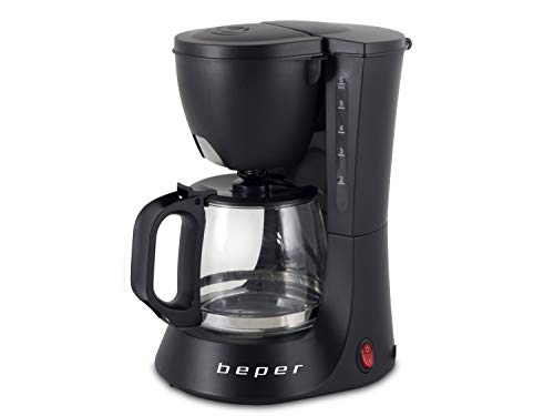 BEPER Cafetera Americana BC.060 Color Negro, 6 Tazas, de Goteo, OneSize