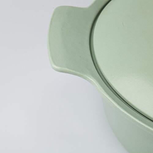 Berghoff Ron Redonda (Hierro Fundido esmaltado cazuela (con Tapa, Verde, 24 cm, 4,2 L