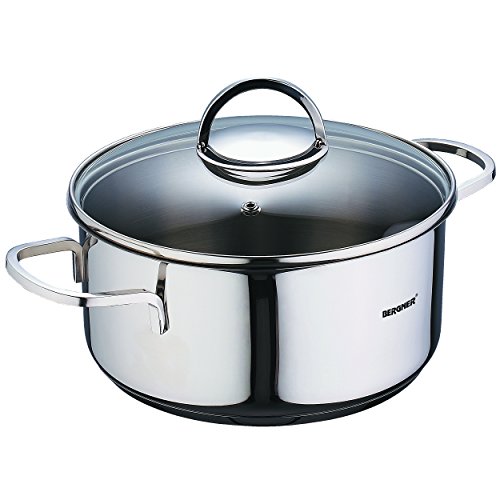 Bergner Classic Cacerola, Acero Inoxidable, Cromado, 26 cm