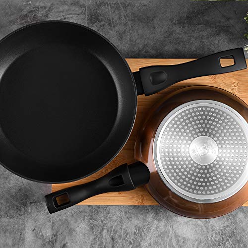 Bergner classic Set 2pcs sartenes 20+24 aluminio forjado inducción Brown Neon acero inoxidable, Marrón
