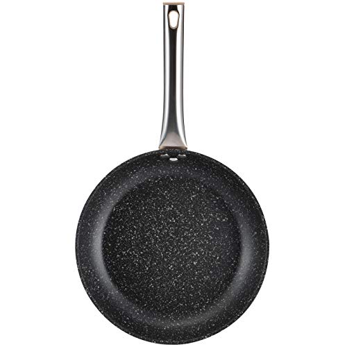 BERGNER PK2357 Batería de cocina 5 piezas acero inoxidable y set 2pcs sartenes 20/30 champagne, aluminio forjado, inducción