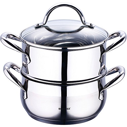 Bergner Q1506 Cacerola HERVIDOR, Acero Inoxidable 18/10, 304 S/S, 18 cm