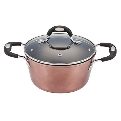 BERGNER Q2916 Set 7pc batería de cocina aluminio forjado, inducción, Marrón