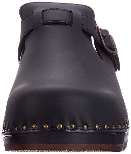 Berkemann Riemen Toeffler 402 - Zuecos Unisex, Color Negro, Talla 42