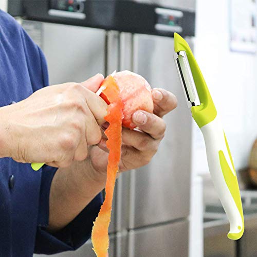 BESLIME Pelador - Pelador de 4 Piezas paraVerduras Patata Frutas multifunción,Pelador de Frutas y Verduras
