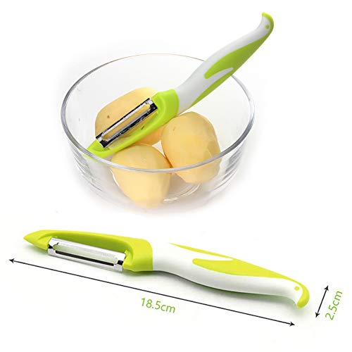 BESLIME Pelador - Pelador de 4 Piezas paraVerduras Patata Frutas multifunción,Pelador de Frutas y Verduras