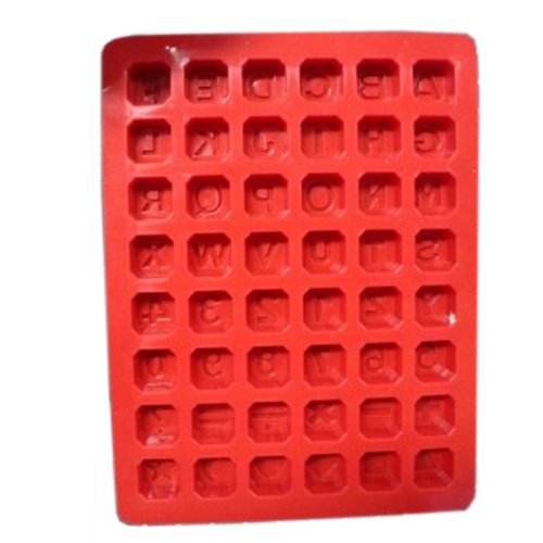 BestOfferBuy Cubeta Molde En Silicona Cubos de Hielo De Letras Alfabeto Inglés Y Números