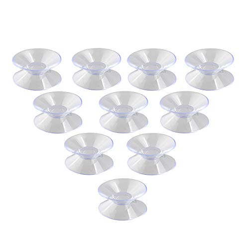 BESTOMZ 10pcs 30 mm doble cara ventosas ventosa almohadillas para vidrio plástico