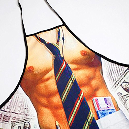 BESTOMZ Novedad Cocina Delantal de Cocina Delantal Sexy Impreso Delantal de Cocina Barbacoa Delantal