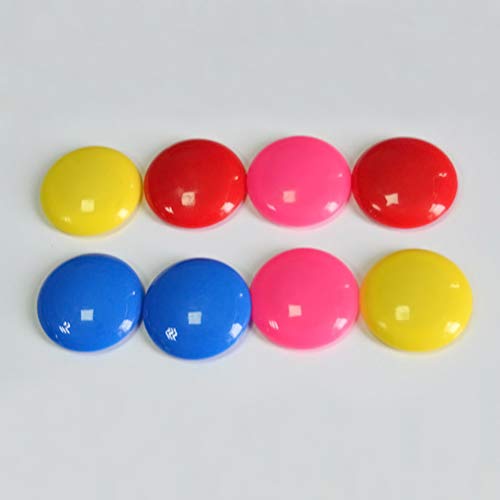 BESTonZON 12 unids Partículas Magnéticas Botón Magnético Granos Redondos Imitador de Pizarra Imán Pizarra Mensaje Pegatinas de Papel Suministros de Oficina (Color)