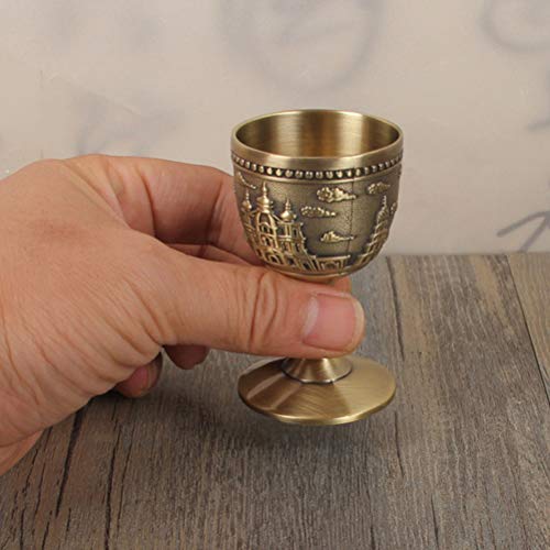 BESTonZON Copas de Vino Copa de Vino de Metal Copa de Vino de Cobre Vintage