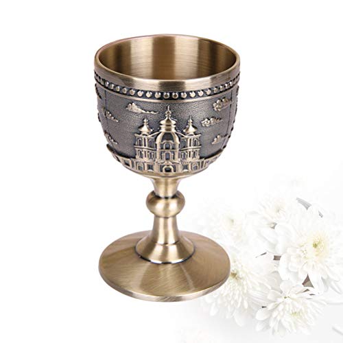 BESTonZON Copas de Vino Copa de Vino de Metal Copa de Vino de Cobre Vintage