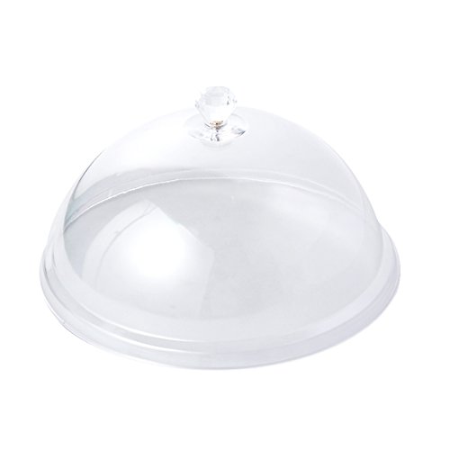 BESTONZON Cubierta de pastal de acrílico transparente tapa de plato tartas pastelería para mantener moscas insectos