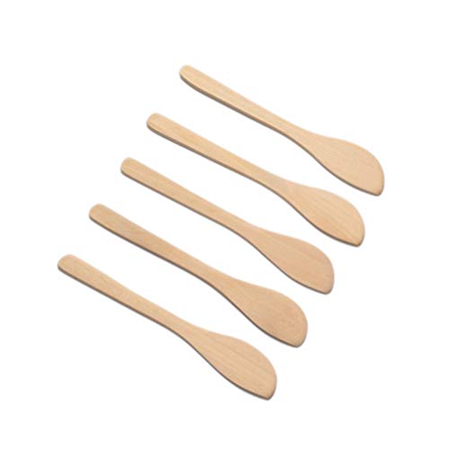 BESTONZON - Cuchillos de mantequilla, queso, postre, peladores de mermelada, de madera, utensilios de cocina, cubiertos, 20 unidades