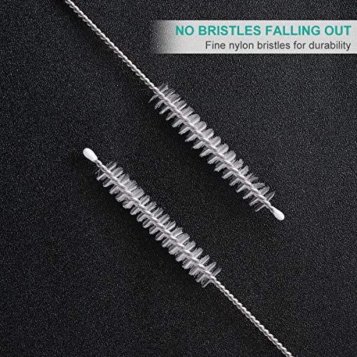 BESTONZON - Pajitas de limpieza (acero inoxidable, nailon, 8 x 23 cm, 5 unidades)