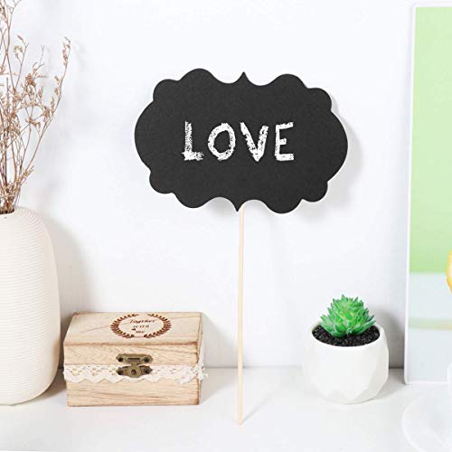 BESTOYARD Pizarras Señales de Mensajes DIY DIY Photocall Photo Booth Props Divertido Decoracion para la Fiesta Boda Cumpleaños Graduación 20 Piezas