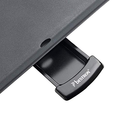 Bestron Plancha Parrilla Eléctrica XL con Revestimiento Antiadherente, 1000 W, Negro