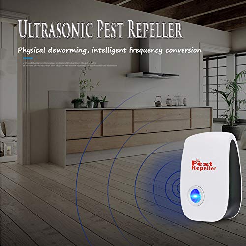 BESTZY Repelente Ultrasónico Mosquitos Control de Plagas para Las Moscas,Cucarachas,Insectos Antimosquitos Extra Fuerte para Interiores (4-Pack)