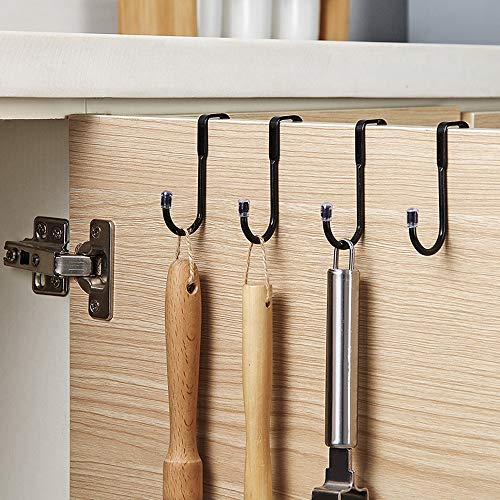 Besylo S ganchos, Ganchos en Forma de S,10pcs Ganchos en Forma de S de Acero Inoxidable para ropa, utensilios de cocina, utensilios, herramientas de jardinería (blanco, negro)