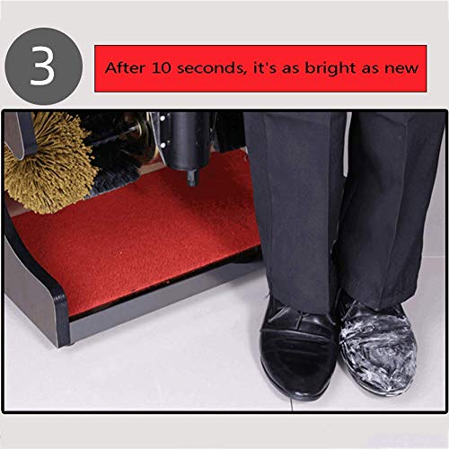 Betún automática de inducción, Calzado eléctrico Cepillo de Zapatos Zapatos de Pulido de la máquina de Limpieza Cepillo de Limpieza Kit Adecuado for Hotel Recepción Ventas Central Club, Gold xuwuhz