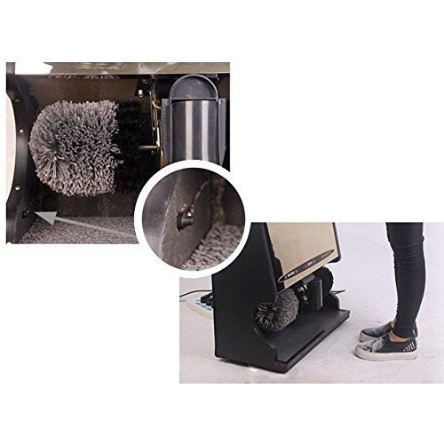 Betún, Público vertical completamente automática de inducción eléctrica cepillo de zapatos de piel de pintura en el vestíbulo del hotel, 3 colores disponibles / - / (Color: Silver Cool, Tamaño: 53x30x