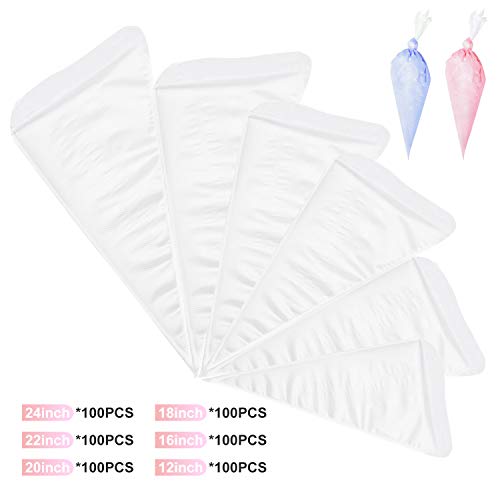 Beunyow Mangas Pasteleras Desechables, 100pcs 60cm Bolsas de Pastelería de Plástico Manga Repostería DIY Decoración de Pasteles Herramientas para Hornear Bizcocho, Galleta, Cupcake y Hojaldre