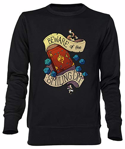 Beware of The Smiling Dungeon Master Sudadera Unisexo Hombre Mujer Black Jumper Unisex Men's Women's