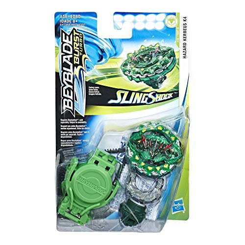 Beyblade - Kerbeus K4 Burst Turbo Slingshock (E4603EU4), modelo surtido, 1 unidad