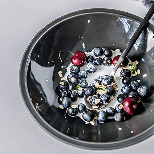 Bezigeorey Ensaladera De Fideos Domésticos De Cerámica,9 Pulgadas Verde Cuenco Inclinado