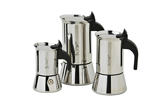 Bialetti 0800503 Blister Embudo Inox STD 6 tazas, acero inoxidable, 12 x 8 x 19 cm