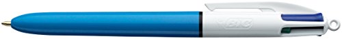BIC 4 colores Original bolígrafos Retráctiles punta media (1,0 mm) – Caja de 12 unidades