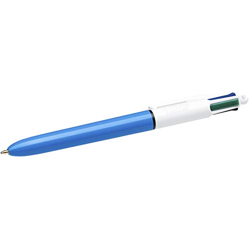 BIC 4 colores Original bolígrafos Retráctiles punta media (1,0 mm) – Caja de 12 unidades