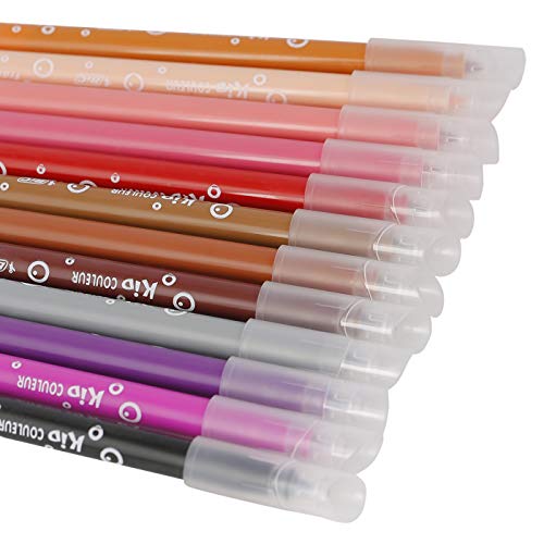 BIC Kids Kid Couleur Rotuladores Punta Media Ultralavables - Colores Surtidos, Caja de 24 Unidades