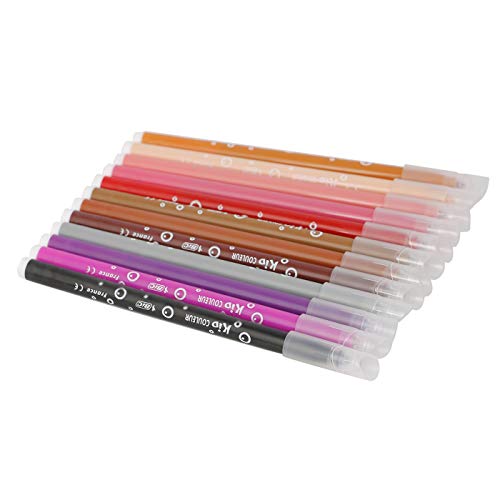 BIC Kids Kid Couleur Rotuladores Punta Media Ultralavables - Colores Surtidos, Caja de 24 Unidades