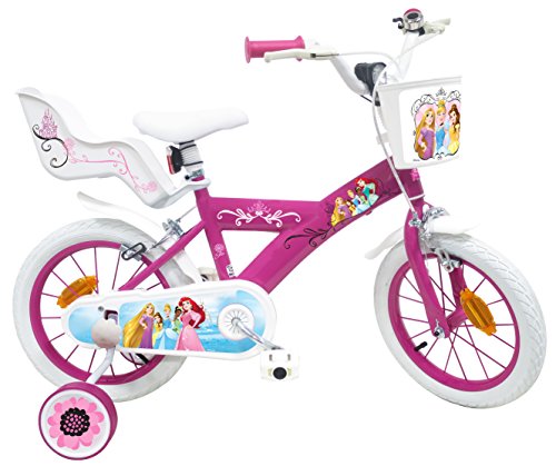 Bicicleta de Princesa Disney para niña, Multicolor, 14 Pulgadas