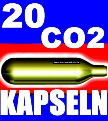 BierMaxx Zapfprofi - Cartuchos de CO2 para tiradores de cerveza BierMaxx (20 unidades, 16 g)