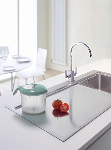 BIESSE Pin-up centrifugador para Ensalada y Verduras, Verde Agua