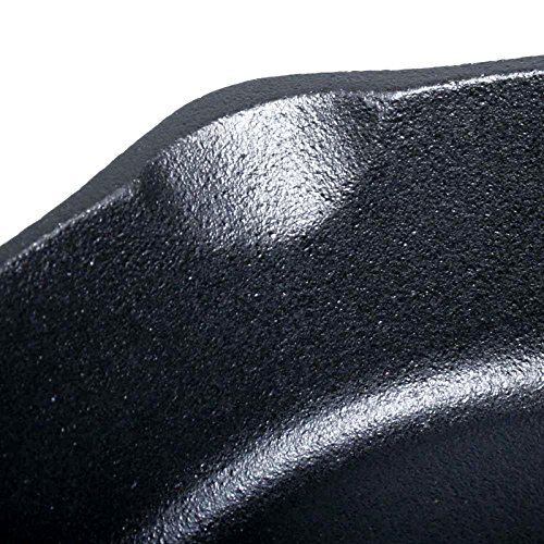 Big BBQ Set of Three Frying Pans and Steak Pan Cast Iron Round Smooth